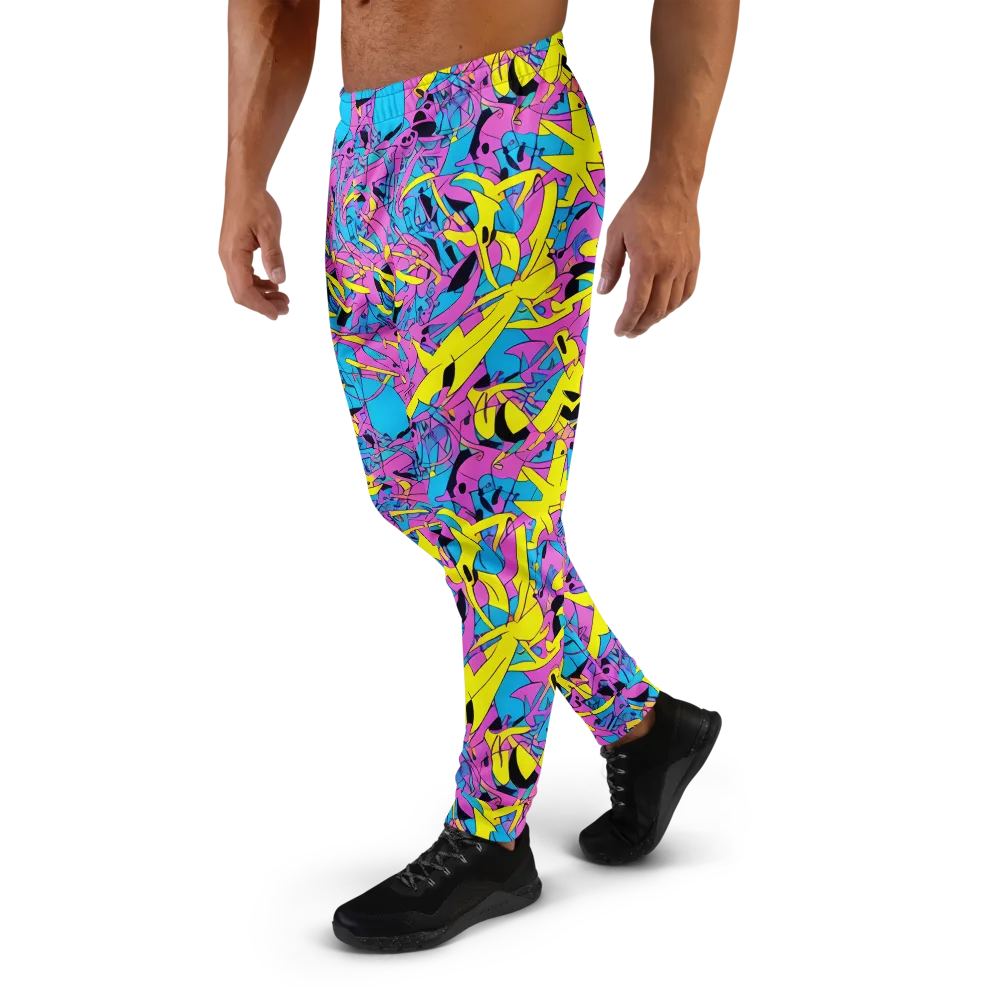Neon Jive on Men's Joggers — Left