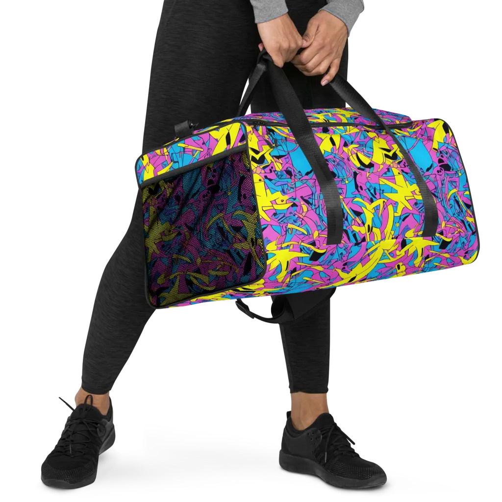 Neon Jive on Duffle Bag — Right Front