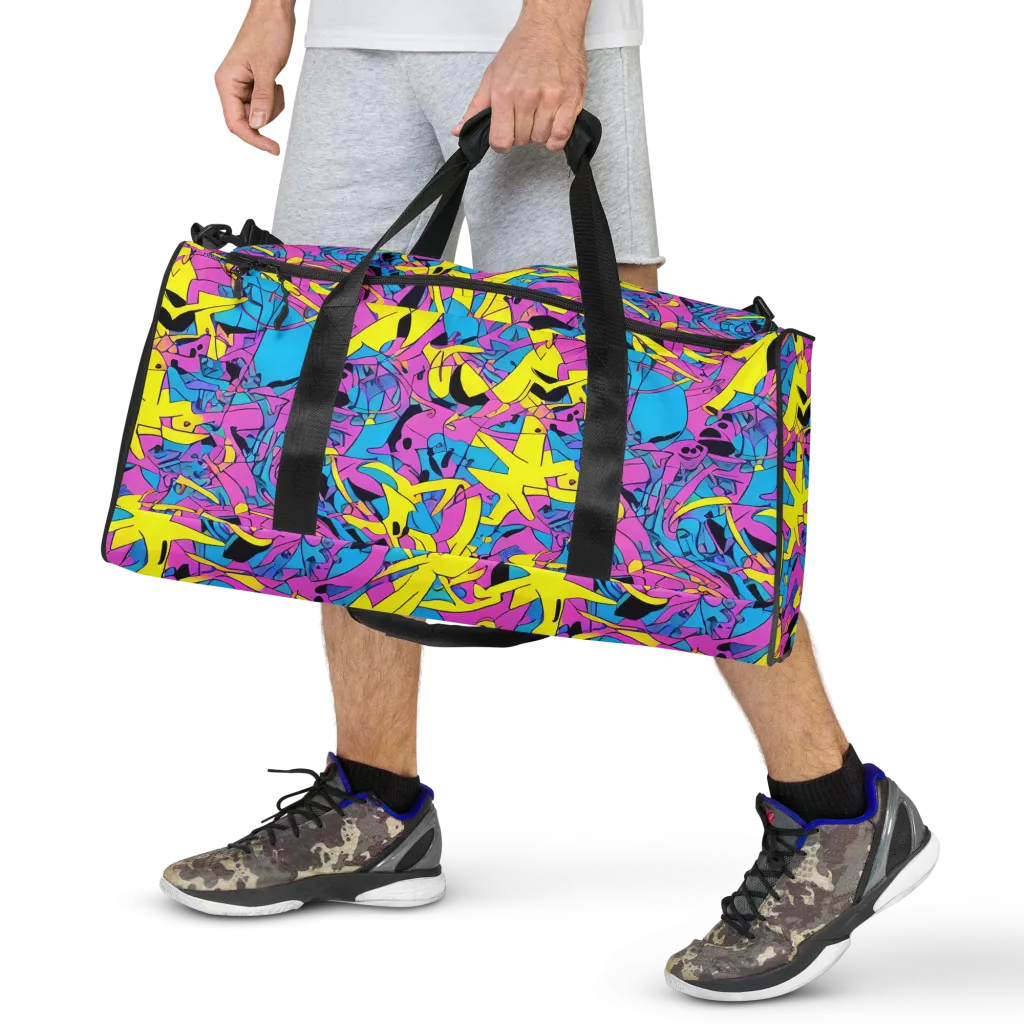 Neon Jive on Duffle Bag — Front