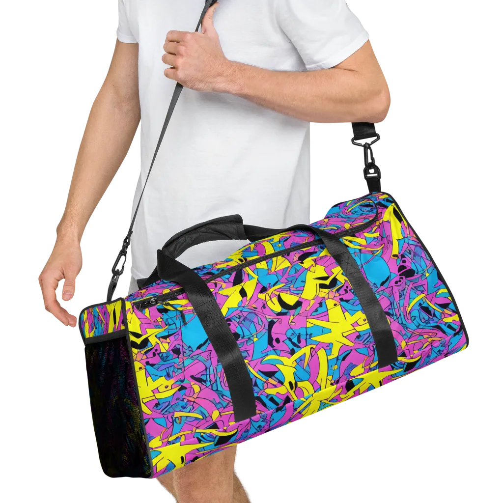 Neon Jive on Duffle Bag — Right Front
