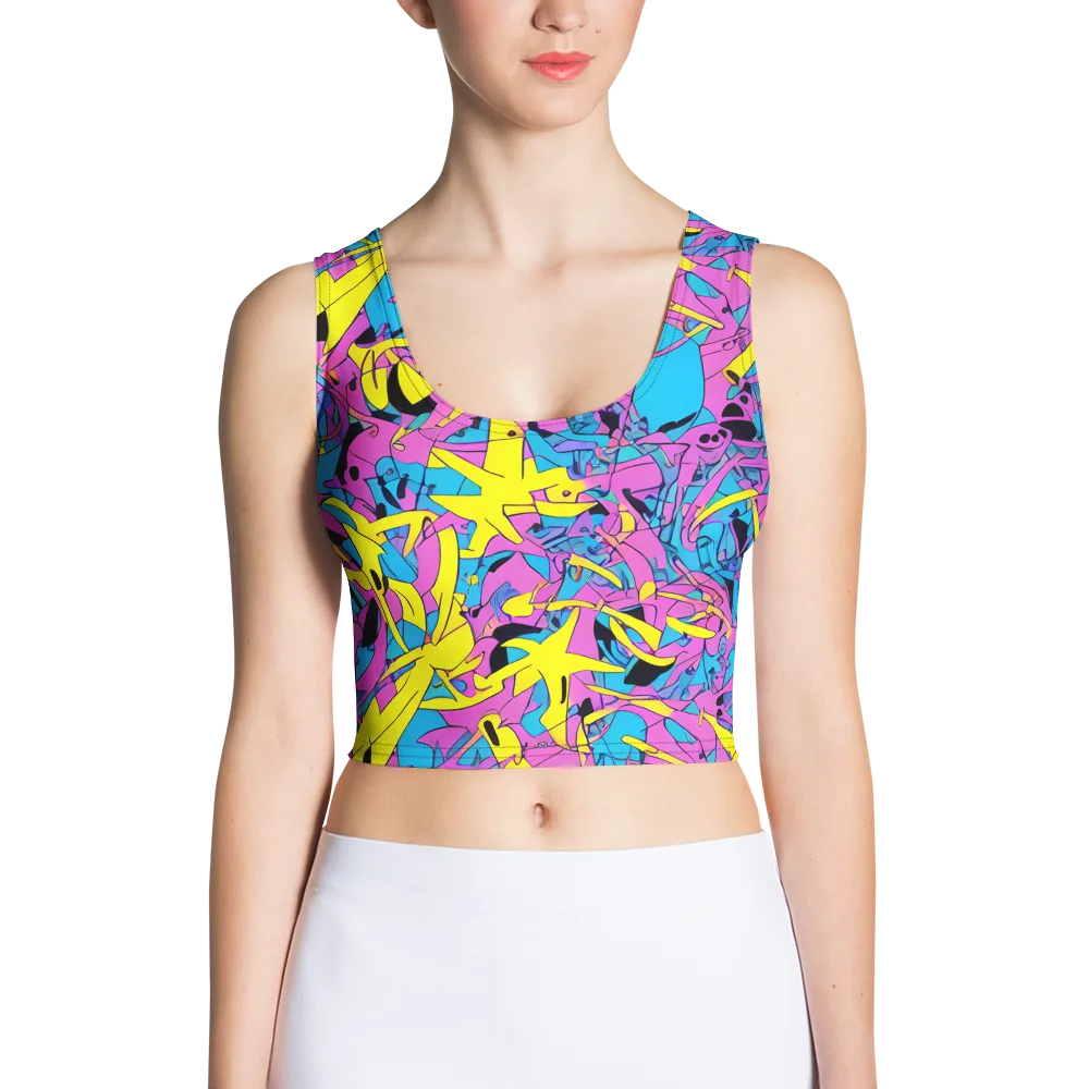 Neon Jive on Crop Top — Front