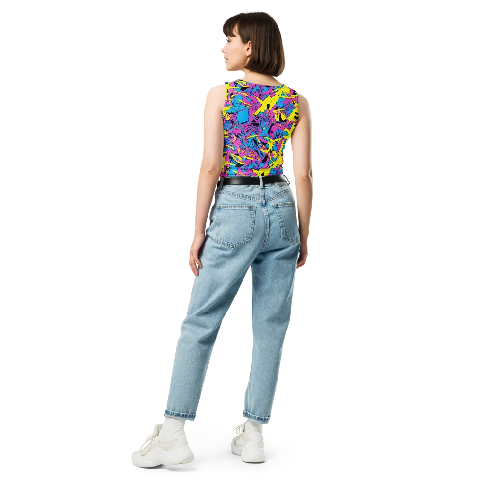 Neon Jive on Crop Top — Back
