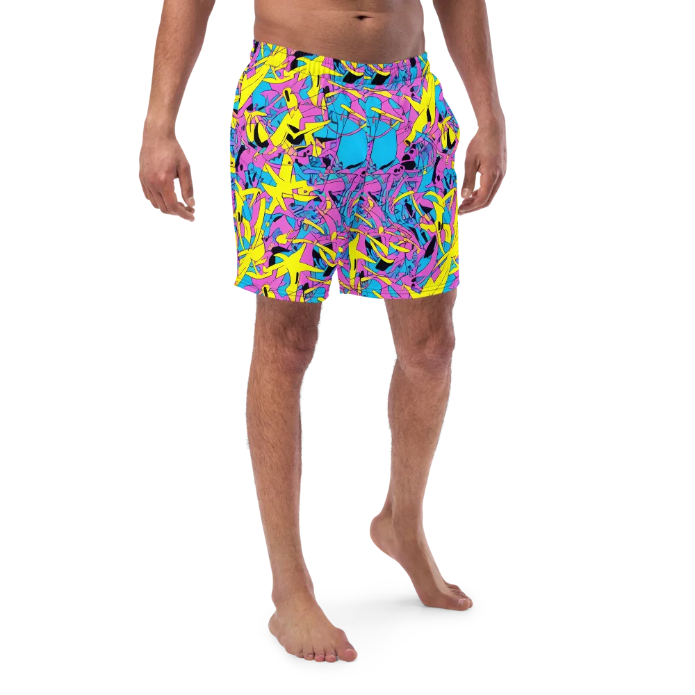 Neon Jive on Swim Trunks — Front