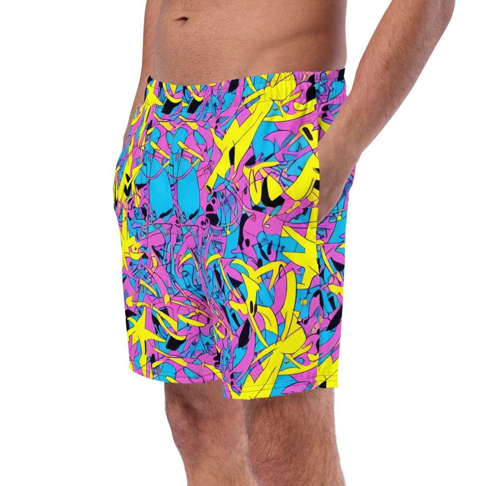 Neon Jive on Swim Trunks — Left Front