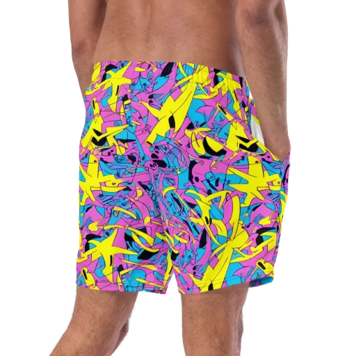 Neon Jive on a Swim Trunks