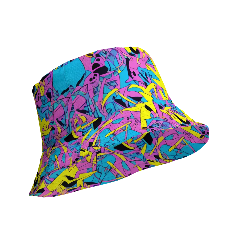 Neon Jive on Reversible Bucket Hat — Product details Outside