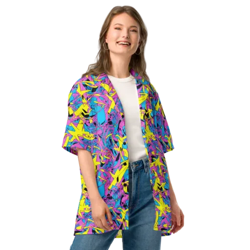Neon Jive on a Button Shirt