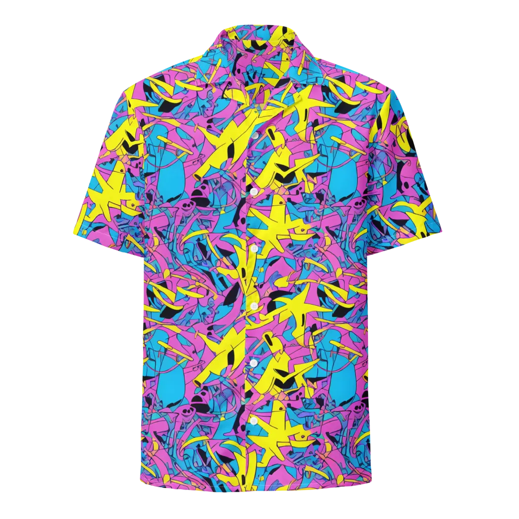 Neon Jive on Button Shirt — Front