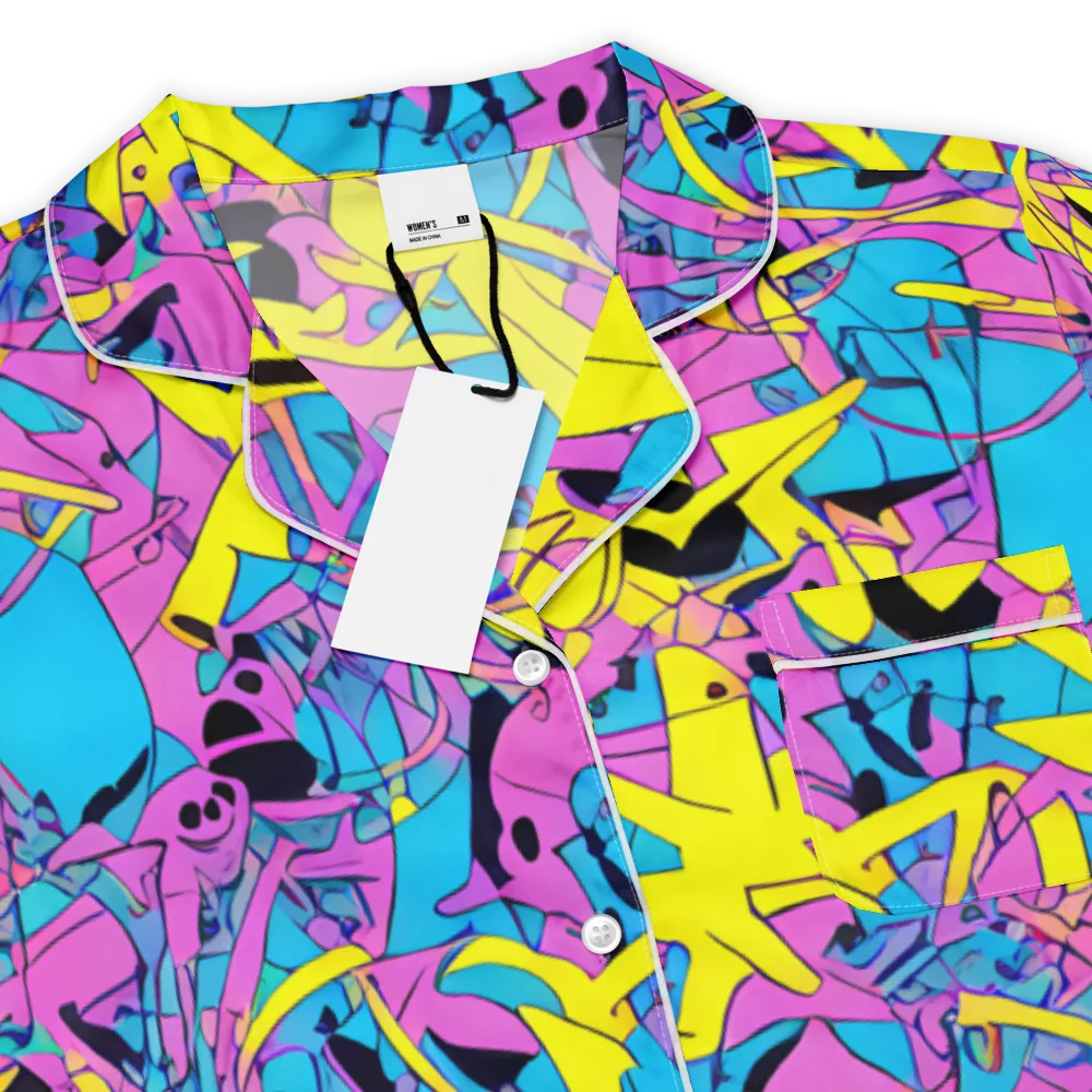 Neon Jive on Women's Short Sleeve Pajama Top — Product details