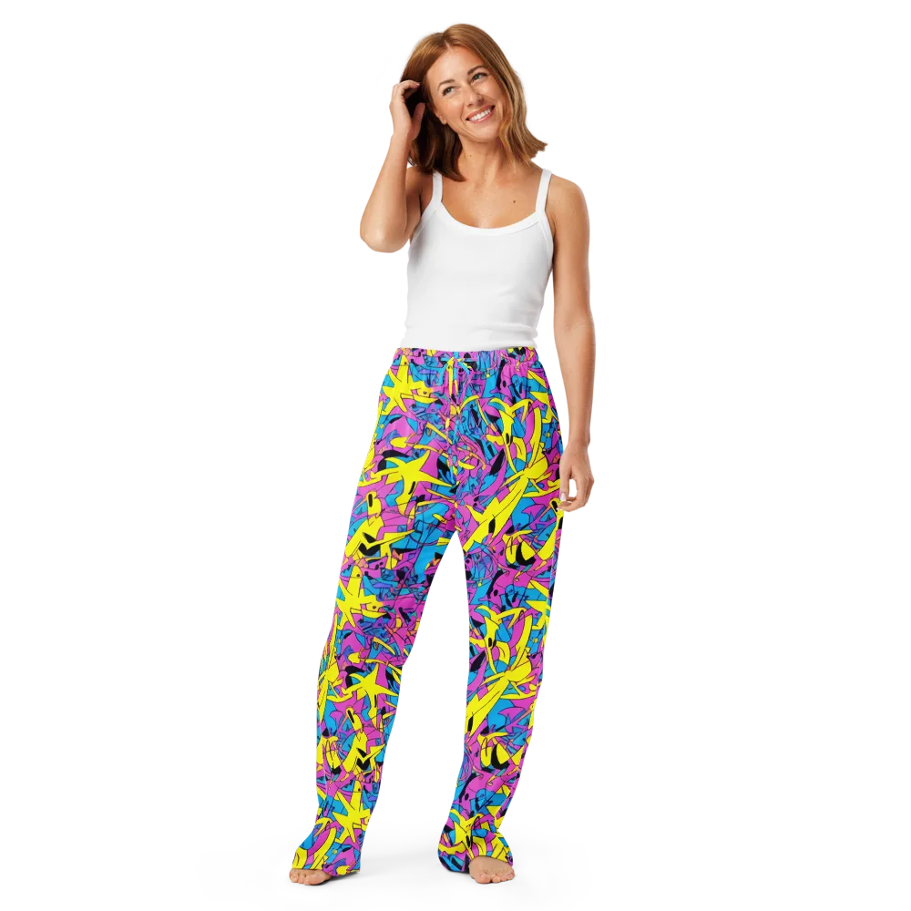 Neon Jive on Women's Pajama Pants — Front