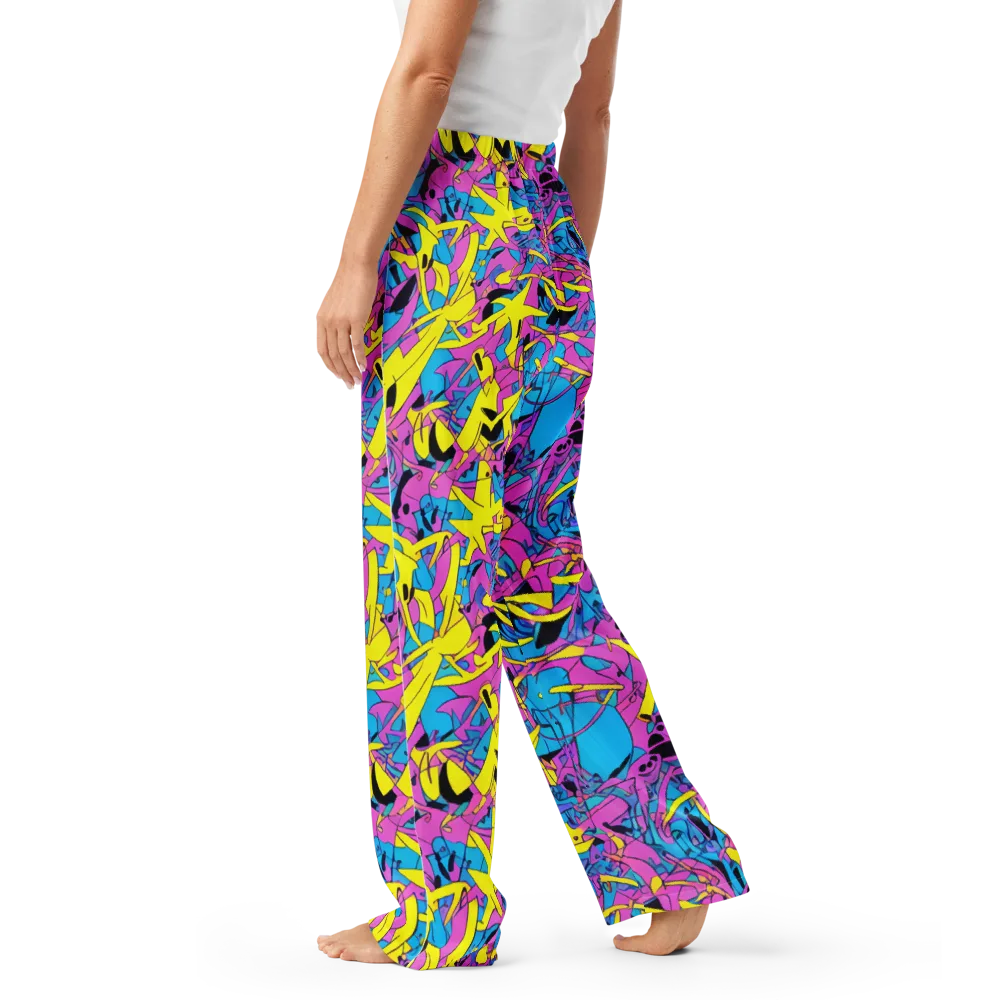 Neon Jive on Women's Pajama Pants — Left