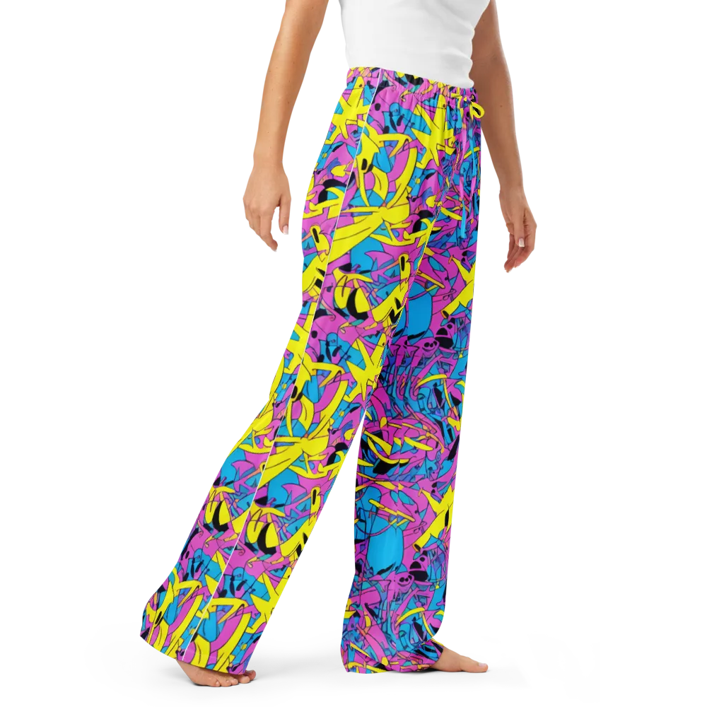 Neon Jive on Women's Pajama Pants — Right Front