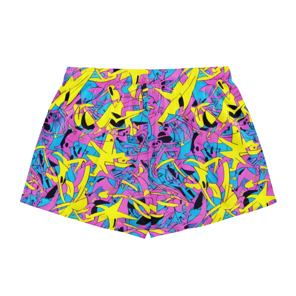 Neon Jive on Women's Pajama Shorts — Back