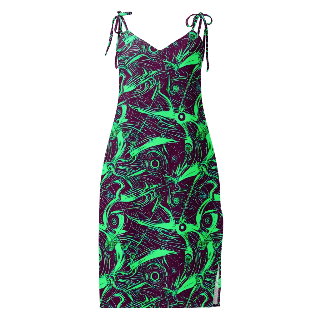 Acid Current on Slip Dress — Front