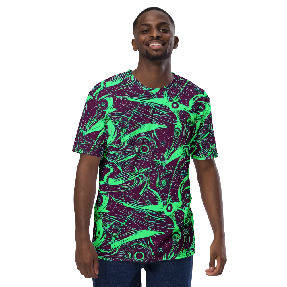Acid Current on Men's Crew Neck T-Shirt — Front