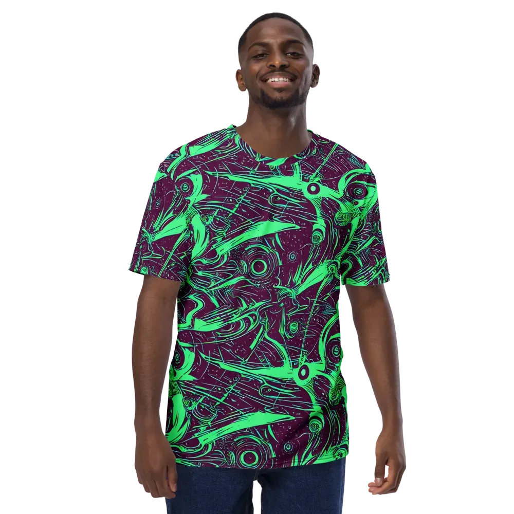 Acid Current on Men's Crew Neck T-Shirt — Front