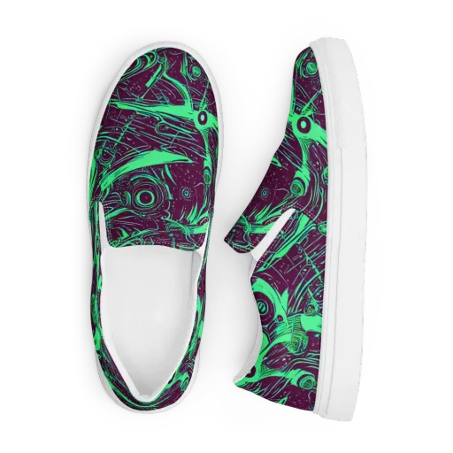 Acid Current on a Men's Slip-On Canvas Shoes