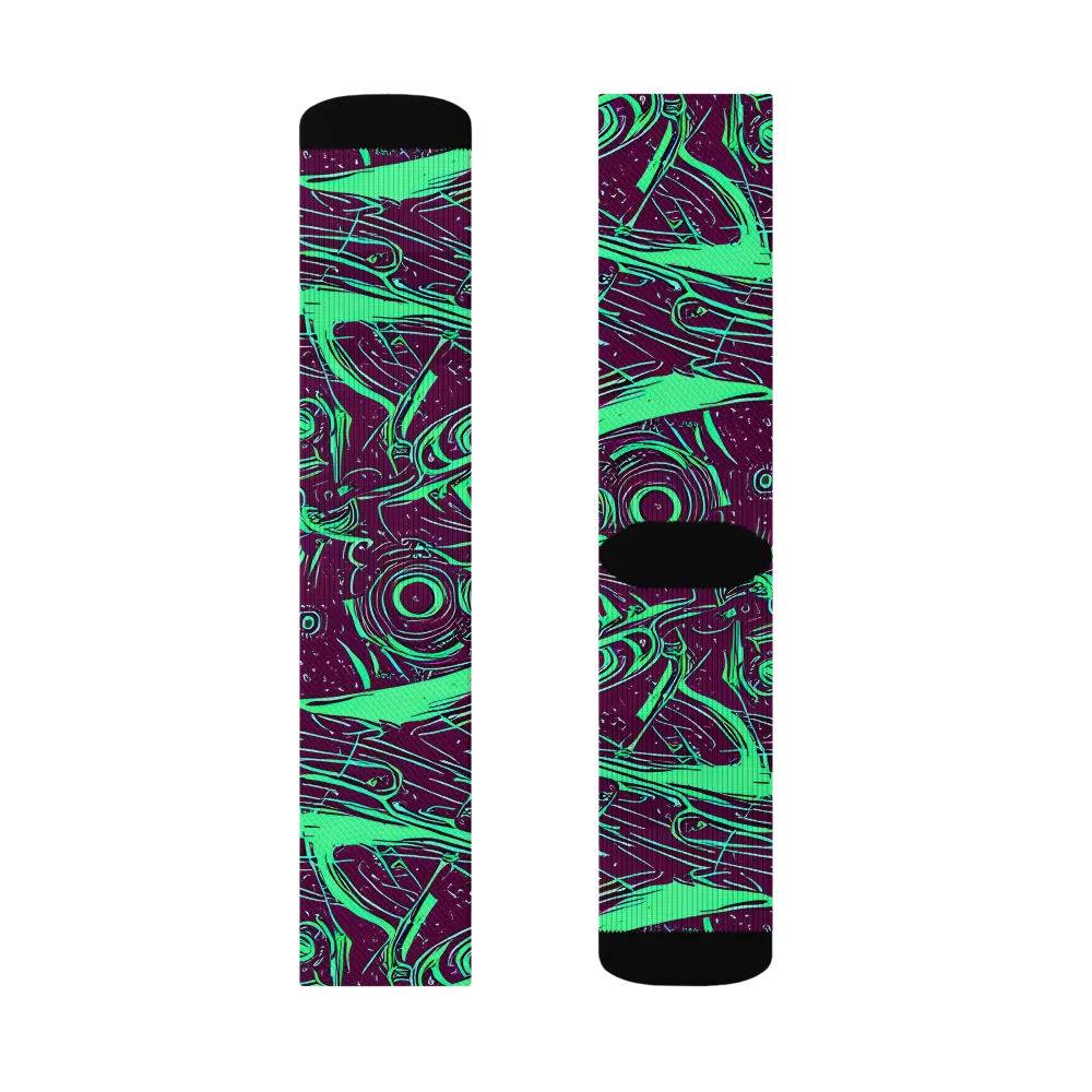 Acid Current on Socks — Left Sock