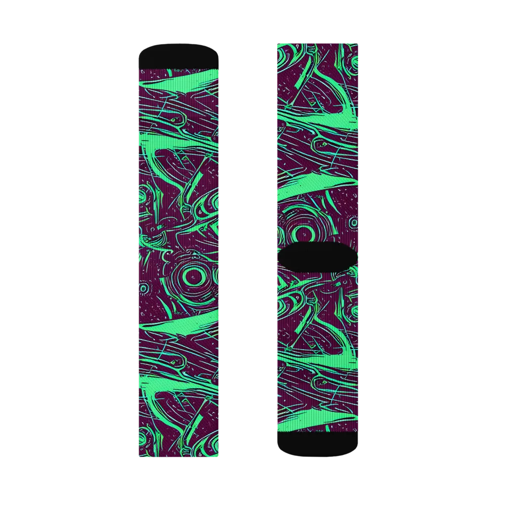 Acid Current on Socks — Right Sock