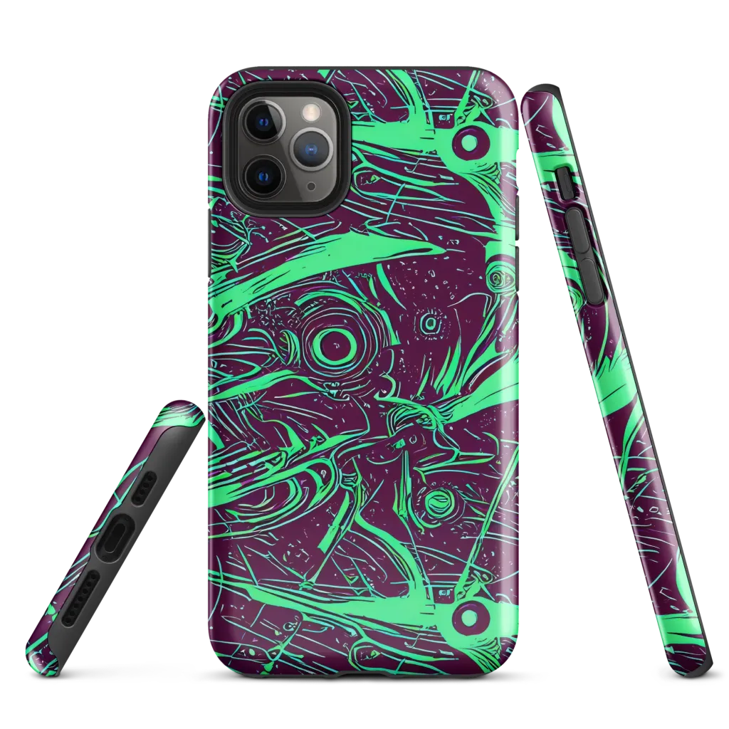 Acid Current on Tough Case for iPhone® — Front