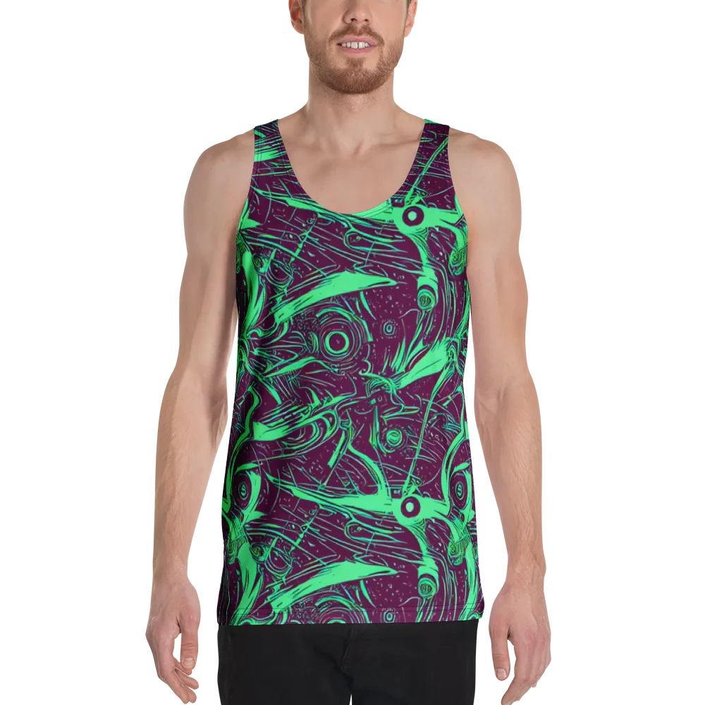 Acid Current on Men's Tank Top — Front