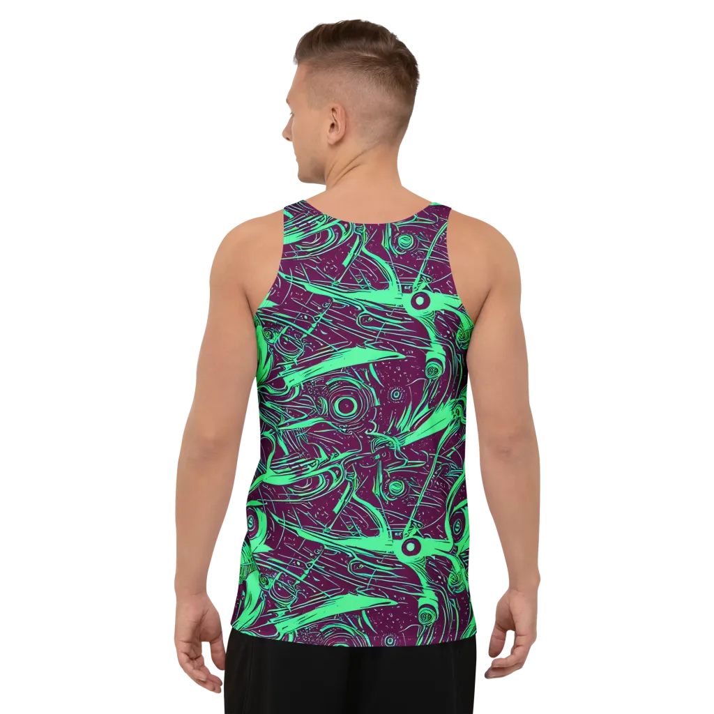 Acid Current on Men's Tank Top — Back