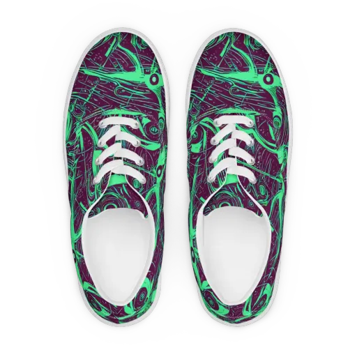 Acid Current on a Men's Lace-Up Canvas Shoes