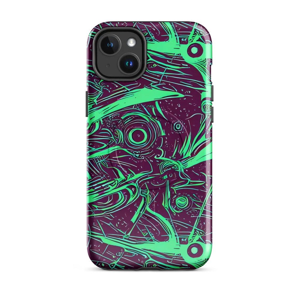 Acid Current on MagSafe Tough Case for iPhone® — Front