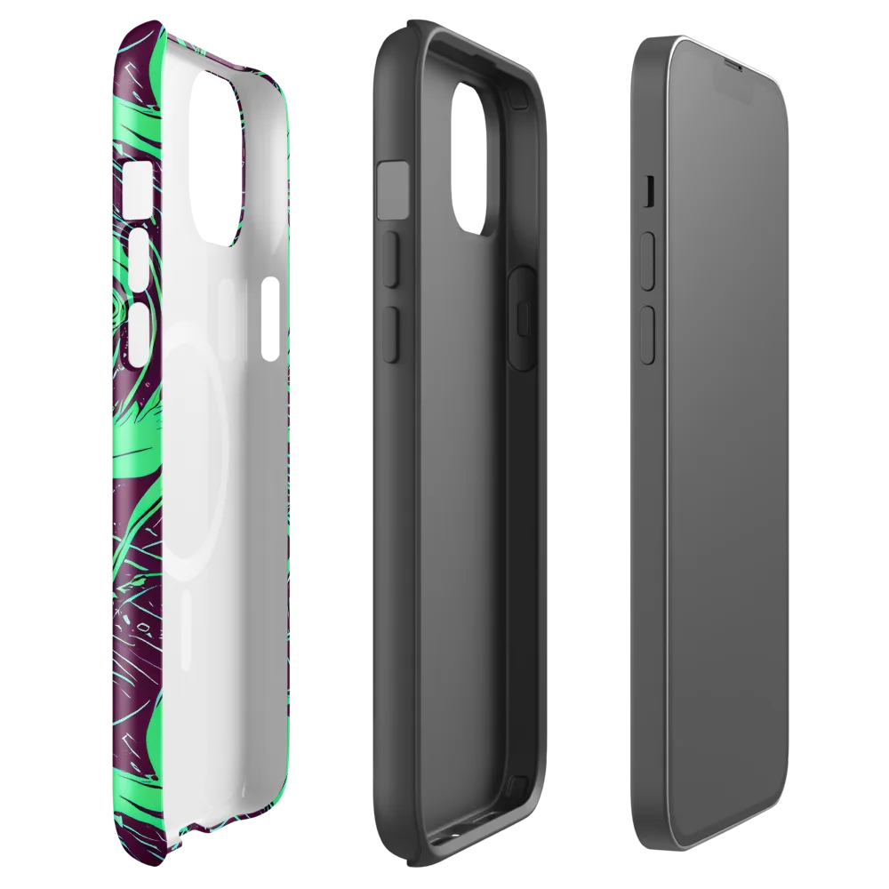 Acid Current on MagSafe Tough Case for iPhone® — Front