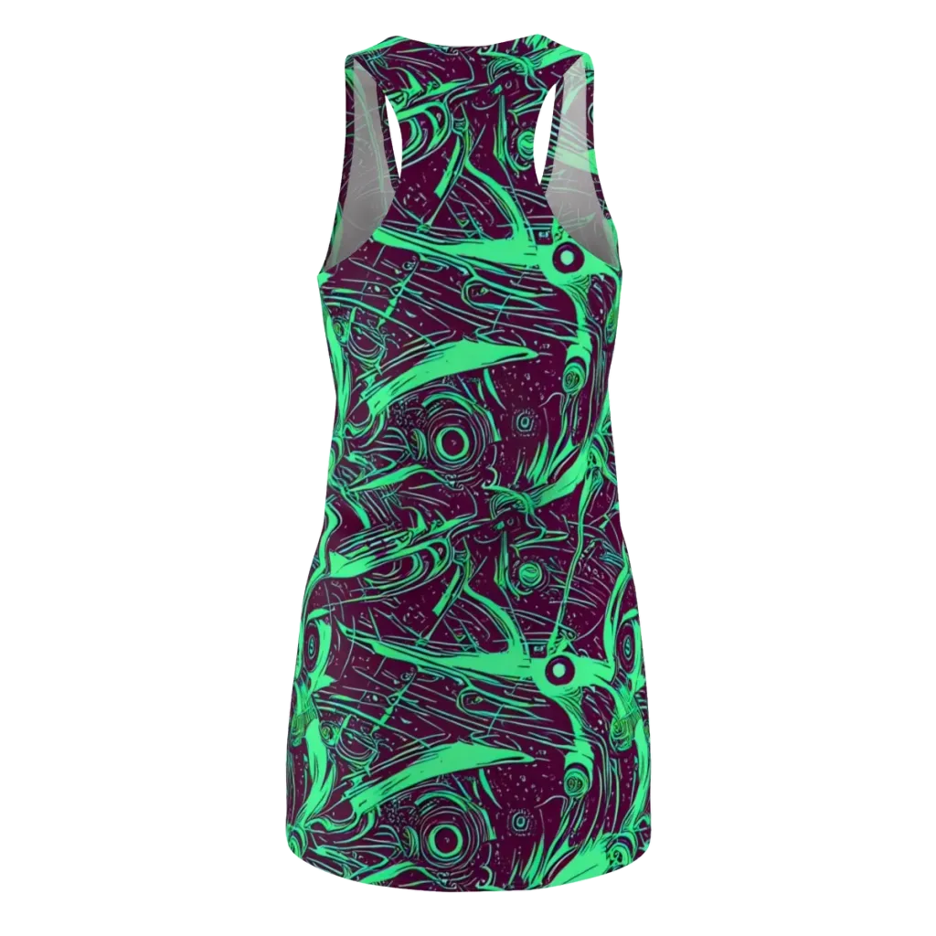 Acid Current on Racerback Dress — Back