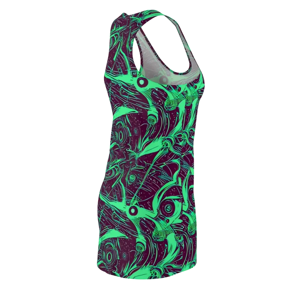 Acid Current on Racerback Dress — Back Side