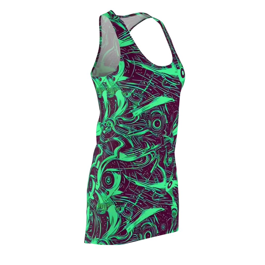 Acid Current on Racerback Dress — Front Side