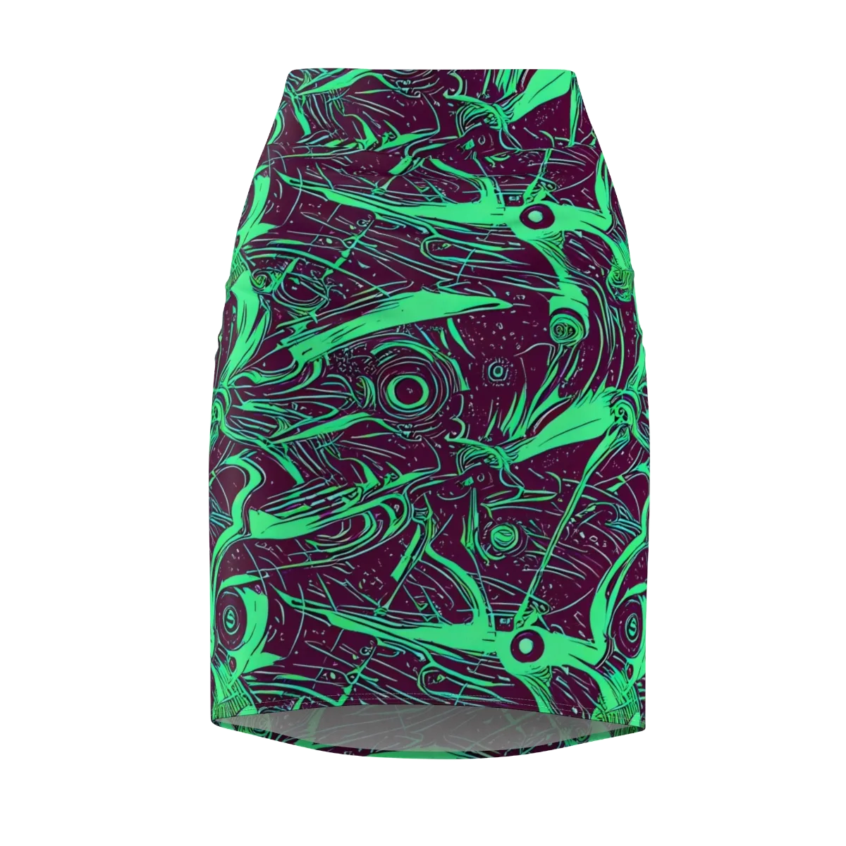 Acid Current on Pencil Skirt — Front