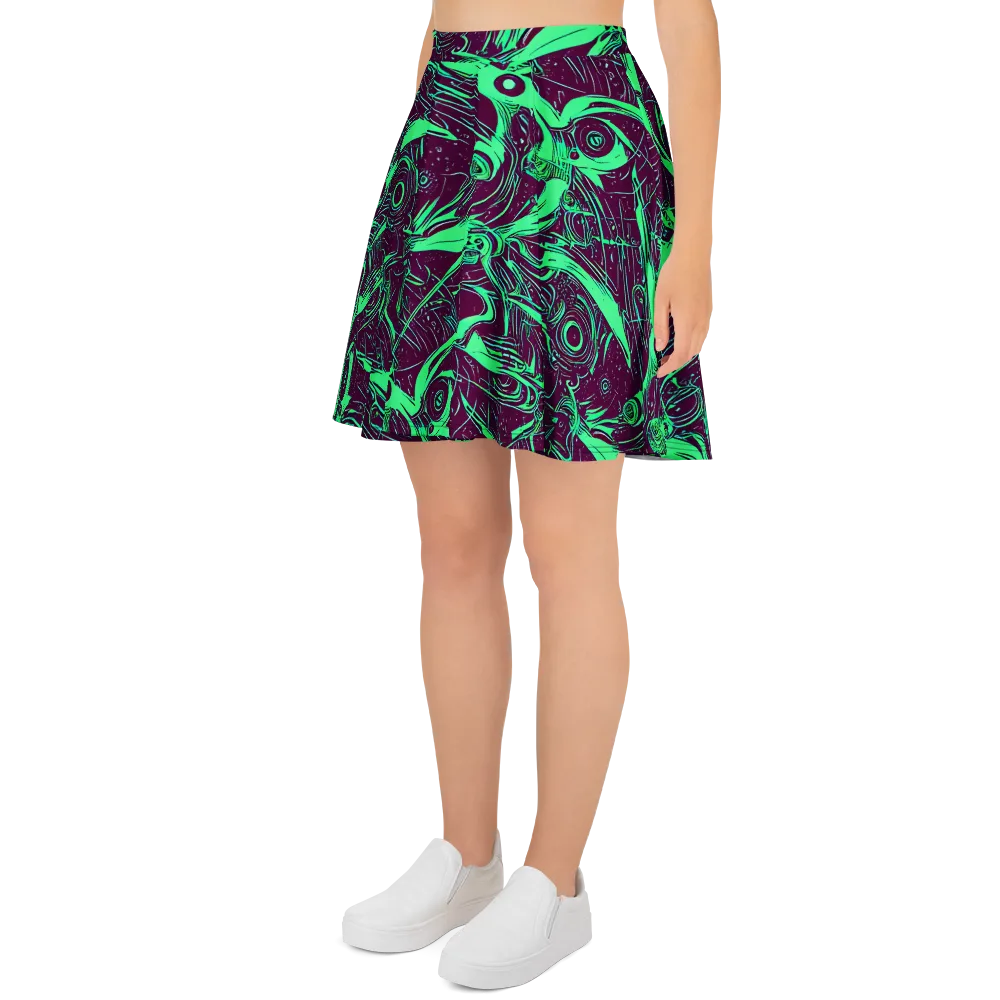 Acid Current on Skater Skirt — Left