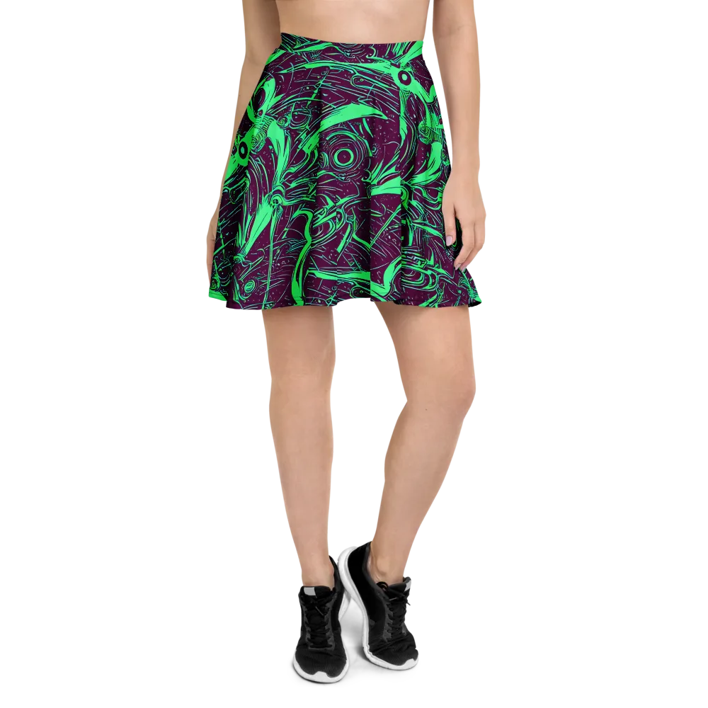 Acid Current on Skater Skirt — Front