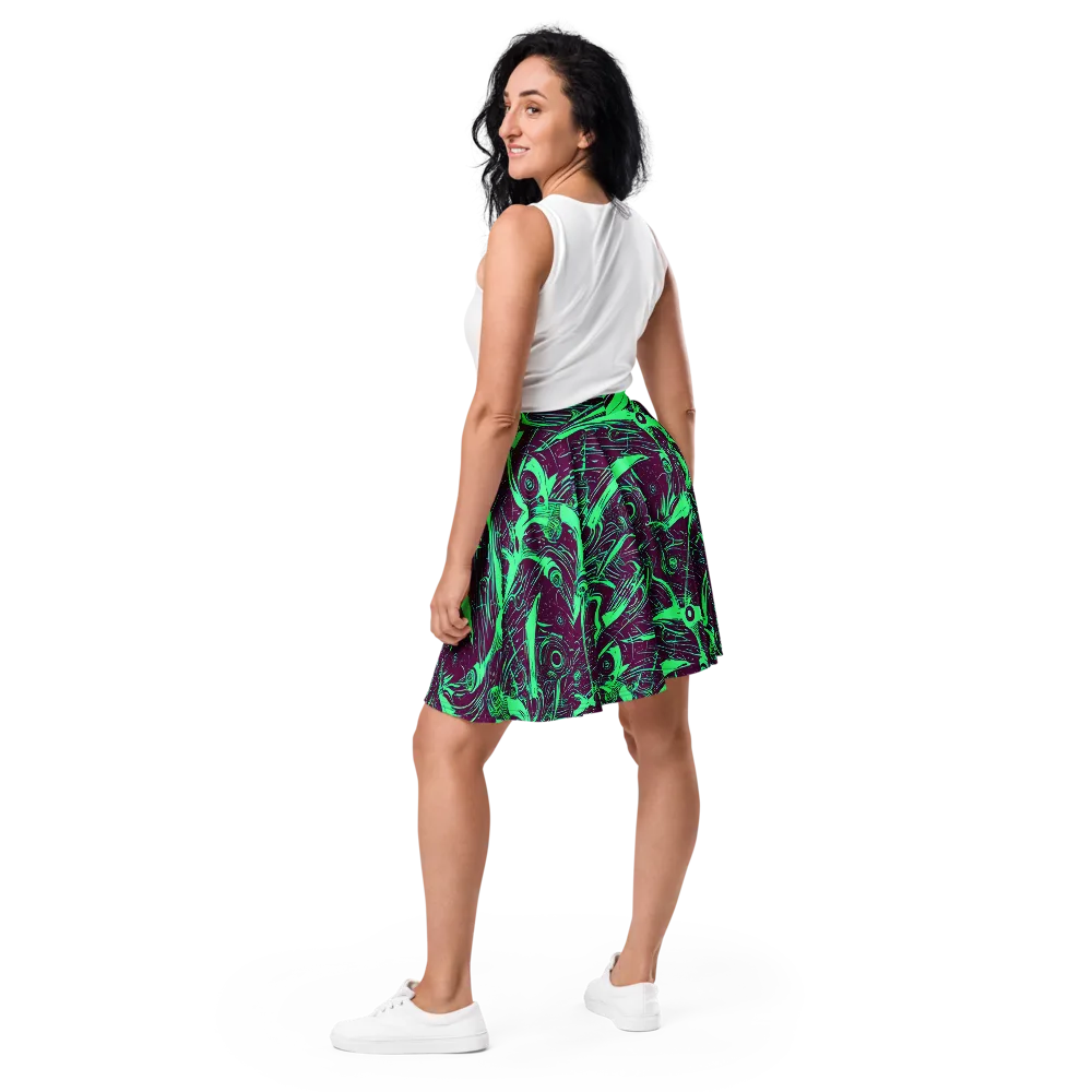 Acid Current on Skater Skirt — Back