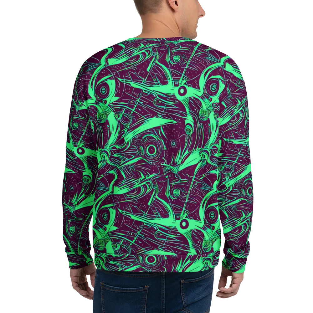 Acid Current on Sweatshirt — Back