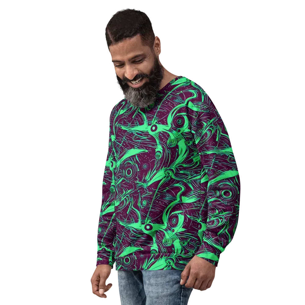 Acid Current on Sweatshirt — Left Front