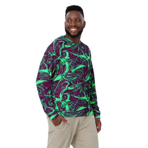 Acid Current on a Sweatshirt