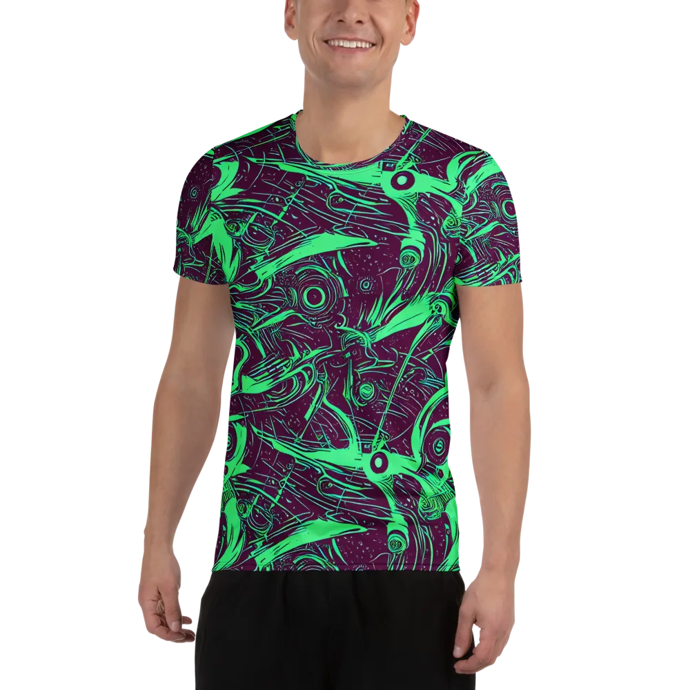 Acid Current on Men's Athletic T-Shirt — Front
