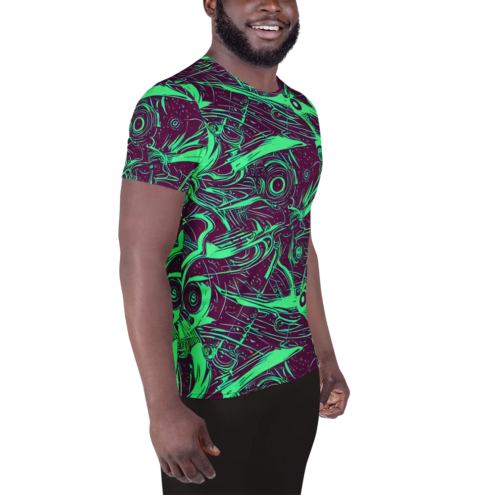 Acid Current on Men's Athletic T-Shirt — Right