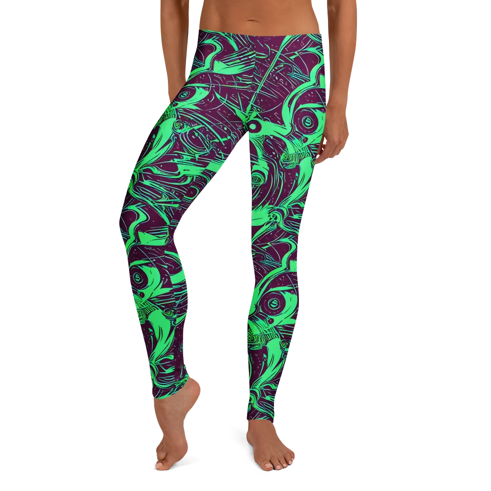 Acid Current on Leggings — Front
