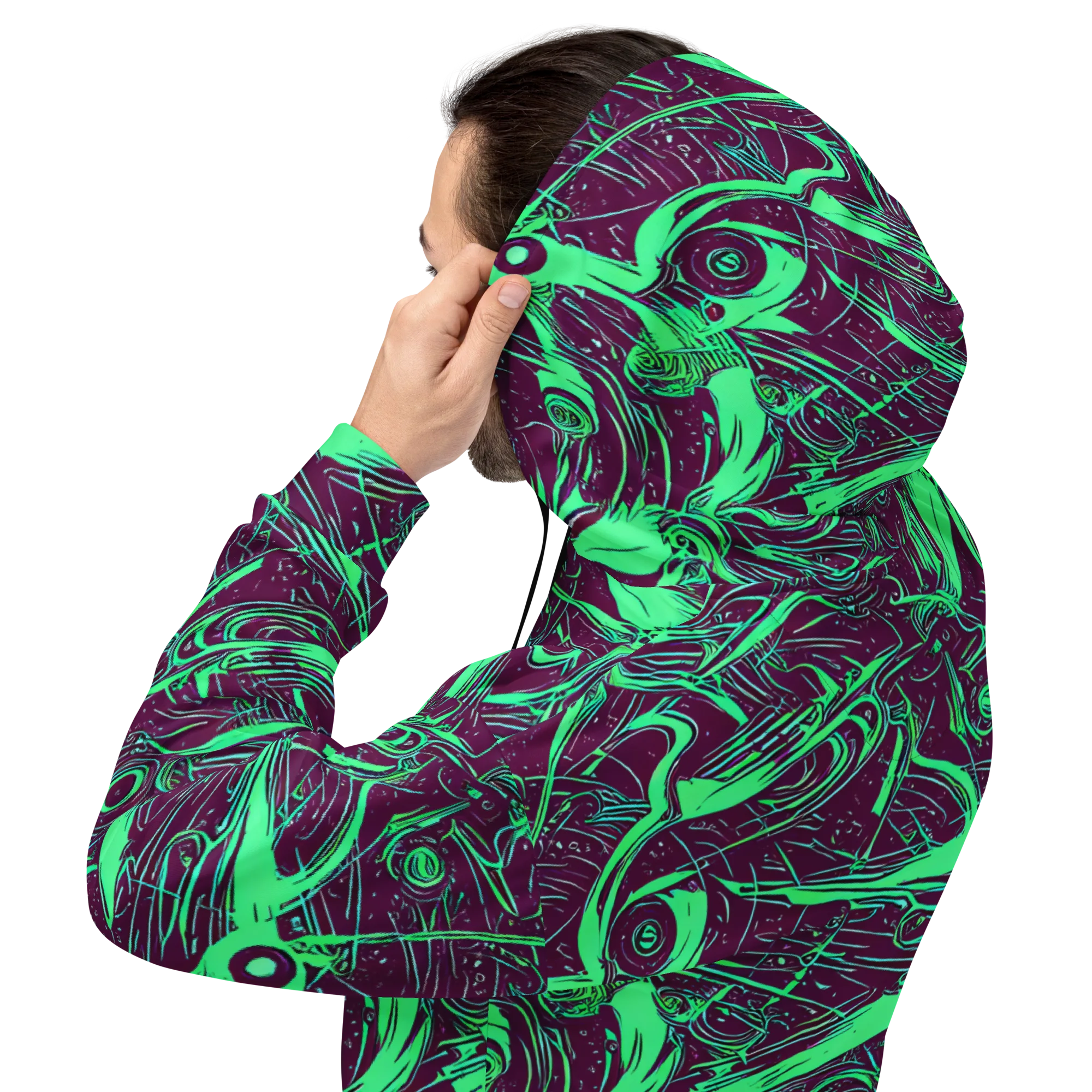 Acid Current on Hoodie — Back