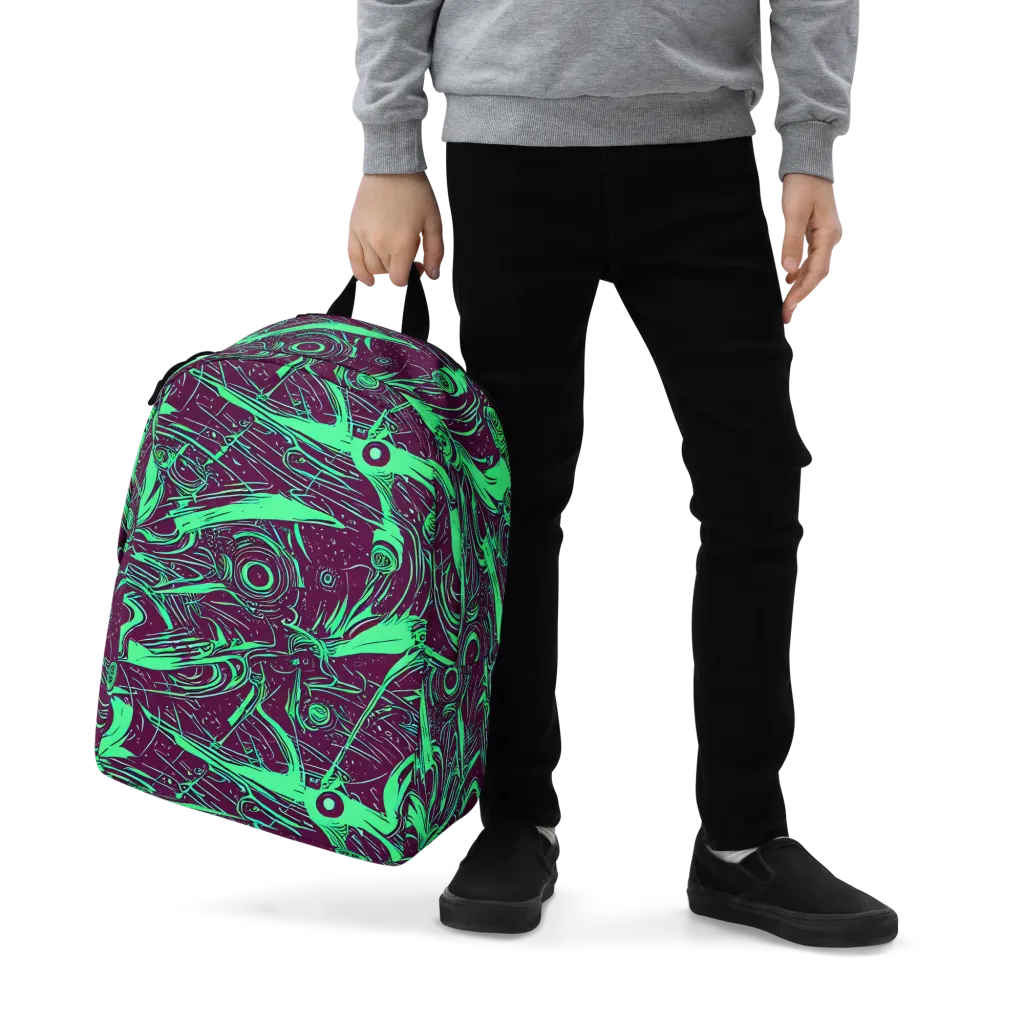 Acid Current on Minimalist Backpack — Zoomed-in