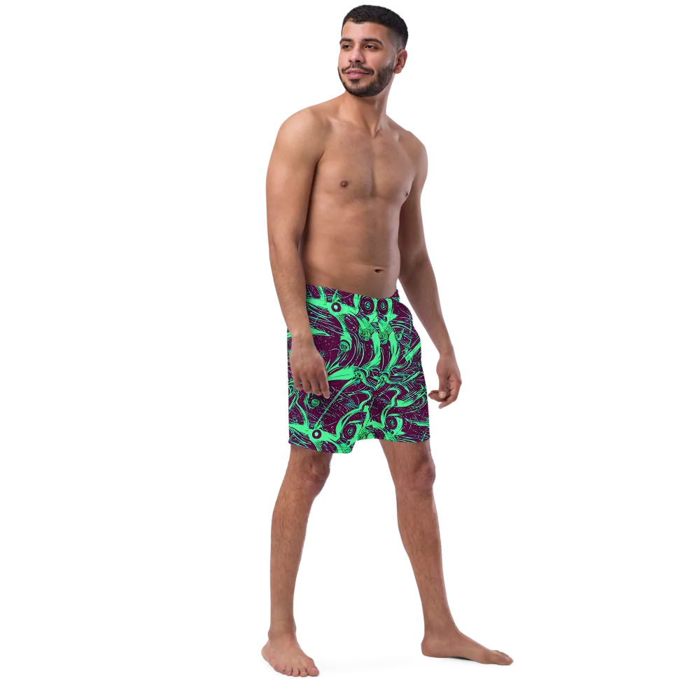 Acid Current on Swim Trunks — Right Front