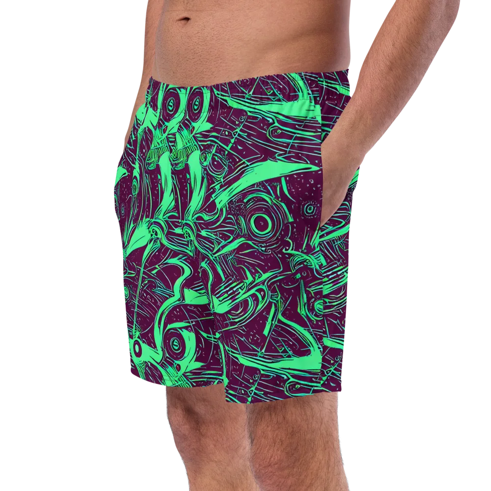 Acid Current on Swim Trunks — Left Front