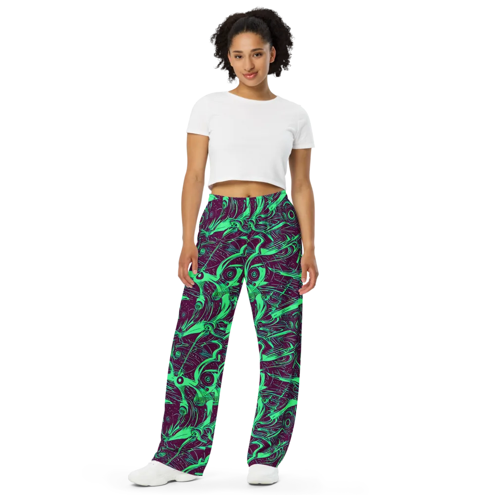 Acid Current on Wide-Leg Pants — Front