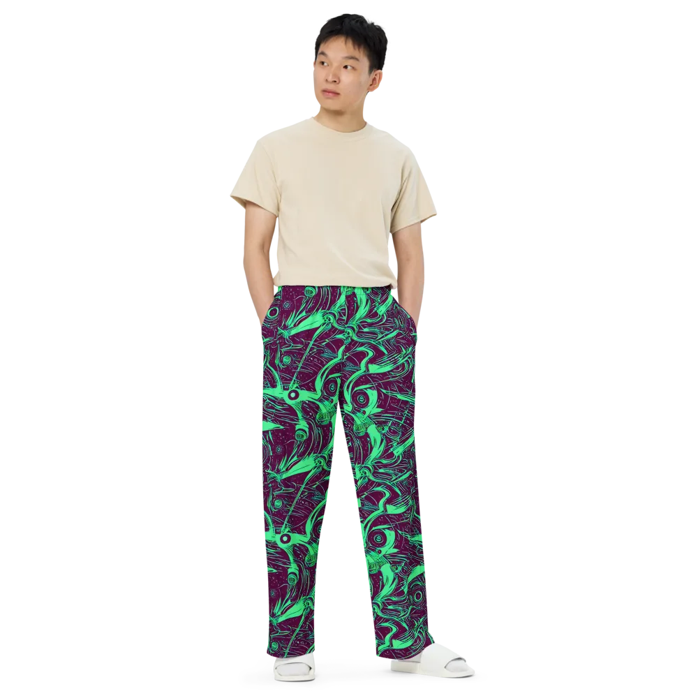 Acid Current on Wide-Leg Pants — Front