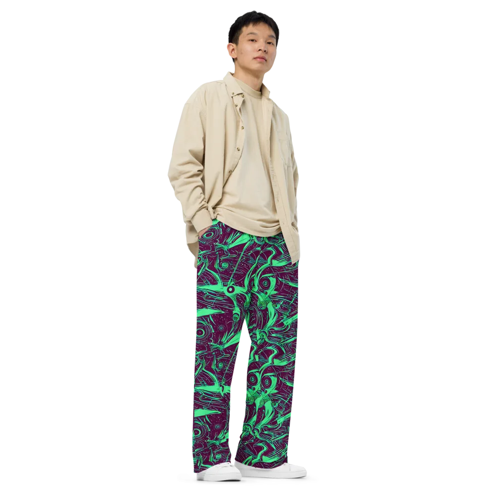Acid Current on Wide-Leg Pants — Right Front
