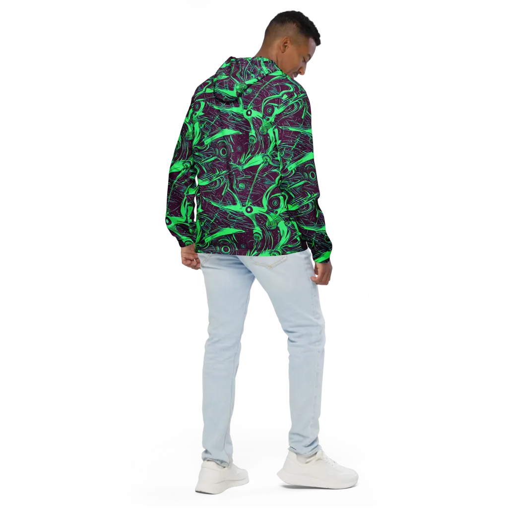Acid Current on Men's Windbreaker — Back